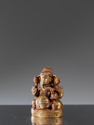 Lot 90 - RARE SEATED GANESHA