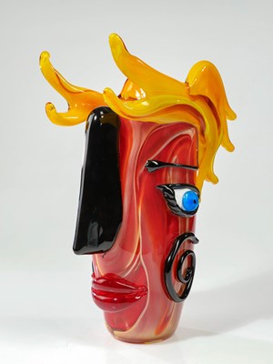 Lot 30 - MURANO VASE IN THE STYLE OF PICASSO