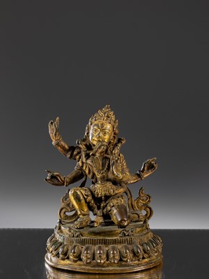 Lot 19 - RARE BHAIRABA WITH CONSORT