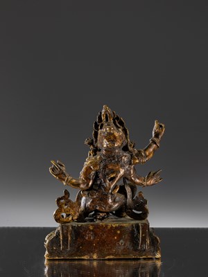 Lot 19 - RARE BHAIRABA WITH CONSORT