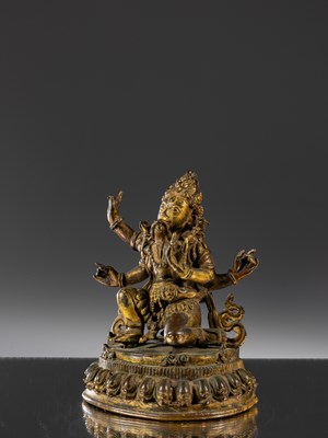 Lot 19 - RARE BHAIRABA WITH CONSORT