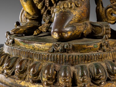 Lot 19 - RARE BHAIRABA WITH CONSORT