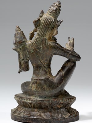 Lot 60 - INDONESIAN BRONZE BODHISATTVA AVALOKITESHVARA 19TH CENTURY OR LATER