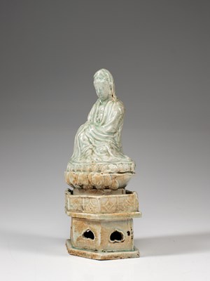 Lot 63 - GUANYIN CANDLE HOLDER