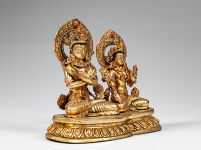 Lot 5 - VAJRADHARA AND WHITE TARA
