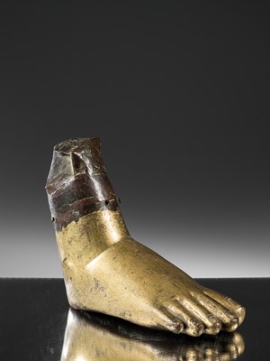 Lot 205 - FOOT OF A SCULPTURE