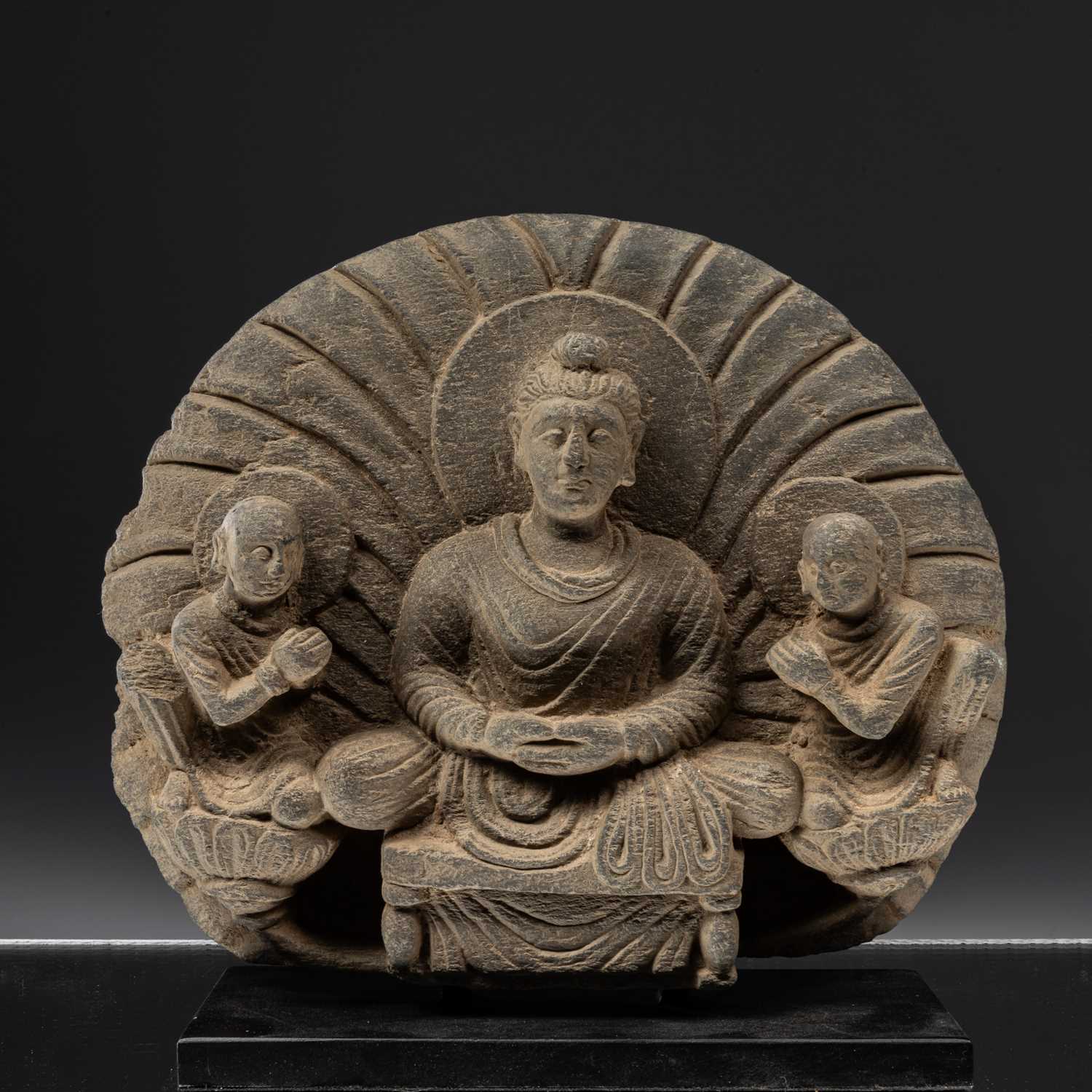 Lot 87 - BUDDHA WITH ADORANTS