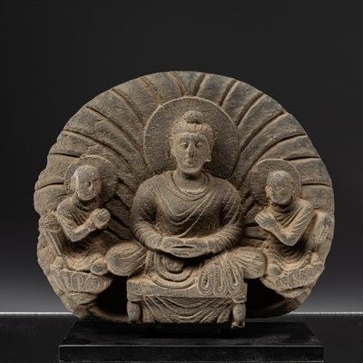 Lot 87 - BUDDHA WITH ADORANTS