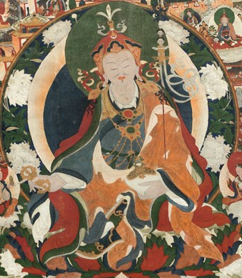 Lot 75 - PADMASAMBHAVA THANGKA
