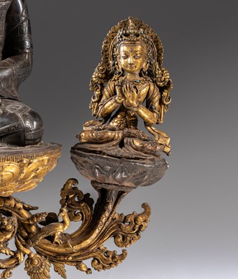 Lot 23 - EXTREMLY RARE BUDDHA WITH CONSORTS