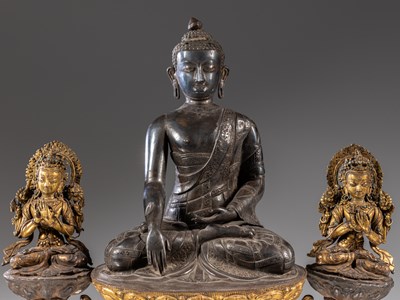 Lot 23 - EXTREMLY RARE BUDDHA WITH CONSORTS