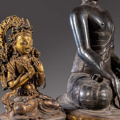 Lot 23 - EXTREMLY RARE BUDDHA WITH CONSORTS
