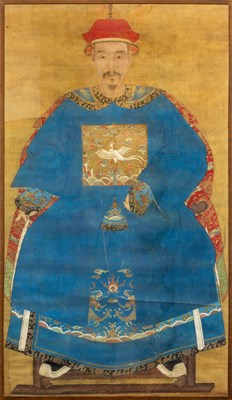 Lot 309 - (R) ANCESTOR PORTRAIT OF A CIVIL OFFICIAL