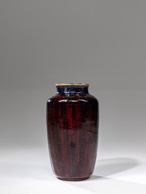 Lot 31 - (R) FLAMBE GLAZED VASE