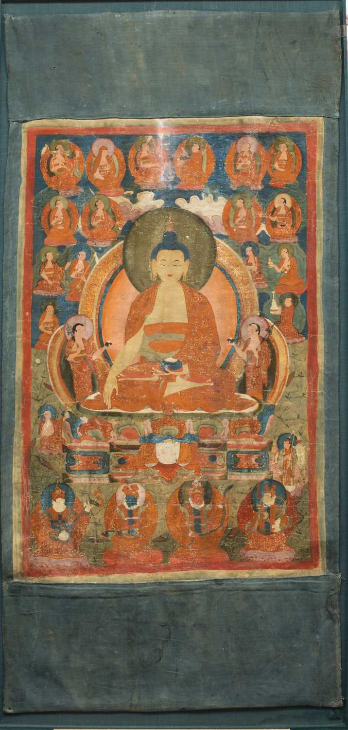 Lot 64 - THANGKA DEPICTING BUDDHA