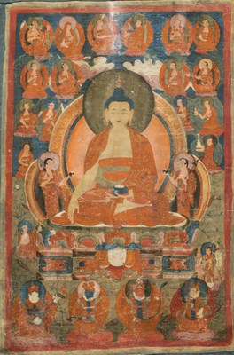 Lot 64 - THANGKA DEPICTING BUDDHA