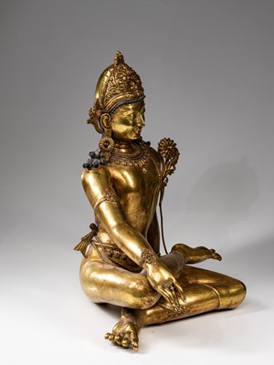 Lot 87 - LARGE INDRA SCULPTURE