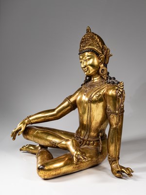 Lot 87 - LARGE INDRA SCULPTURE