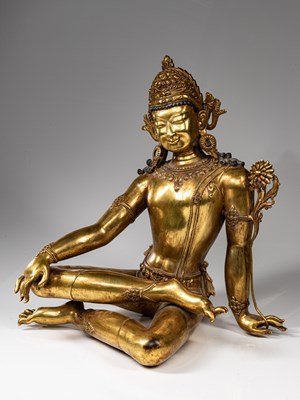 Lot 87 - LARGE INDRA SCULPTURE