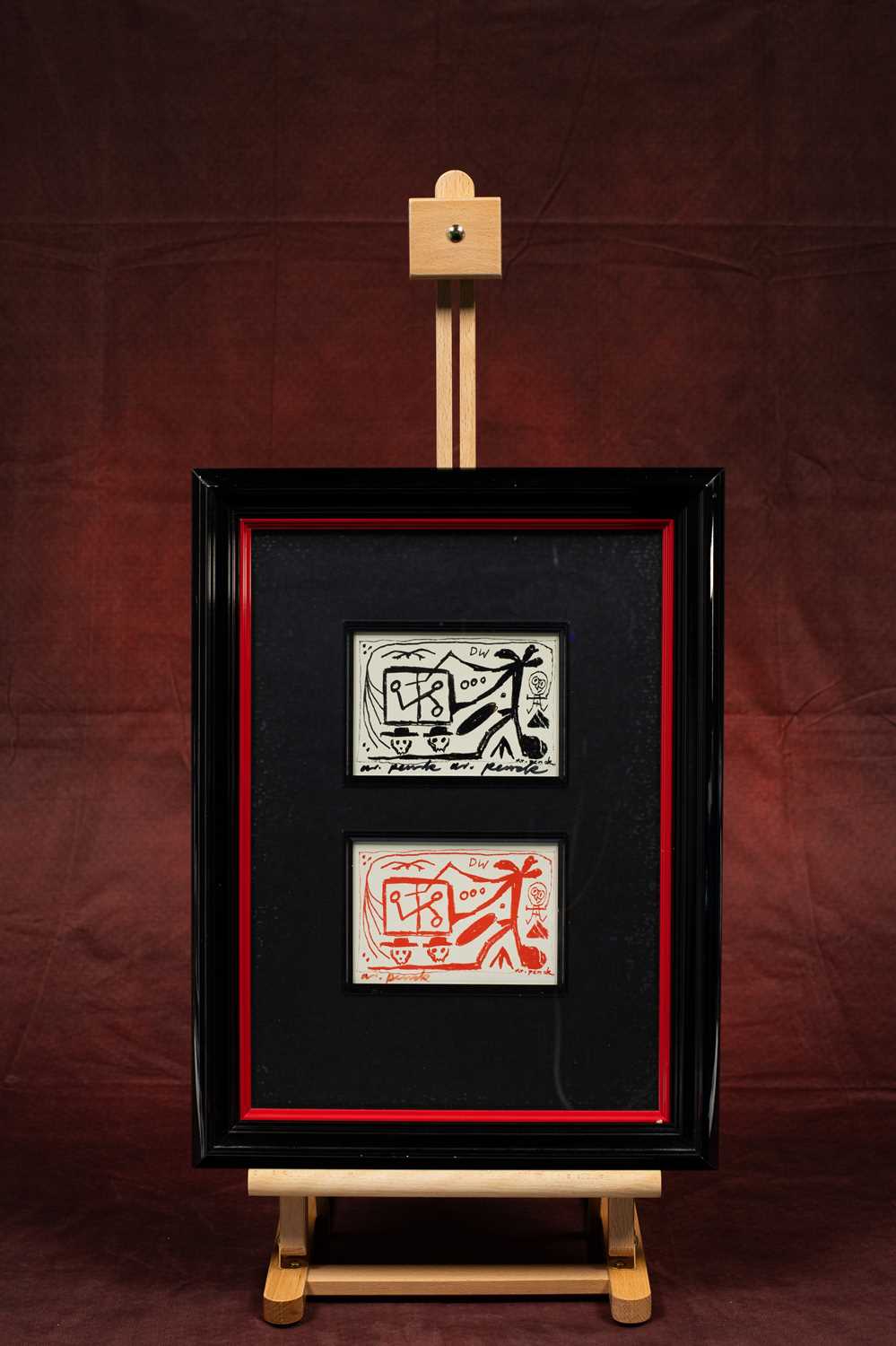 Lot 94 - Zwei Postkarte , A. R. Penck (1939 Dresden - )
