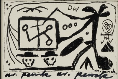 Lot 94 - Zwei Postkarte , A. R. Penck (1939 Dresden - )