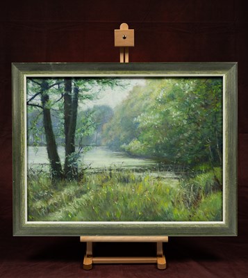 Lot 159 - Gerahmtes Gemälde , "der Seeblick"