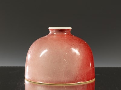 Lot 224 - A FINE PEACHBLOOM-GLAZED BEEHIVE WATER POT